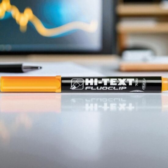 Tекстовыделитель HI-TEXT Fluoclip, оранжевый, изображение 2
