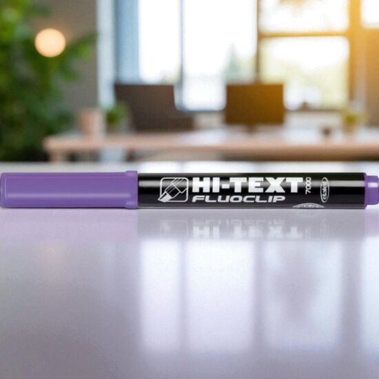 Textmarker HI-TEXT Fluoclip, violet, 2 image