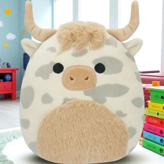 Мягкая игрушка Squishmallow - Коровка Борса, 19 см
