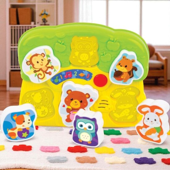 Jucarie puzzle animale WINFUN, cu sunete si lumini, engleza