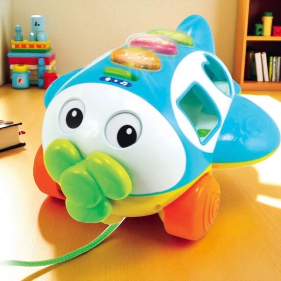 Самолет-сортер WINFUN, со звуками и светом, английский язык