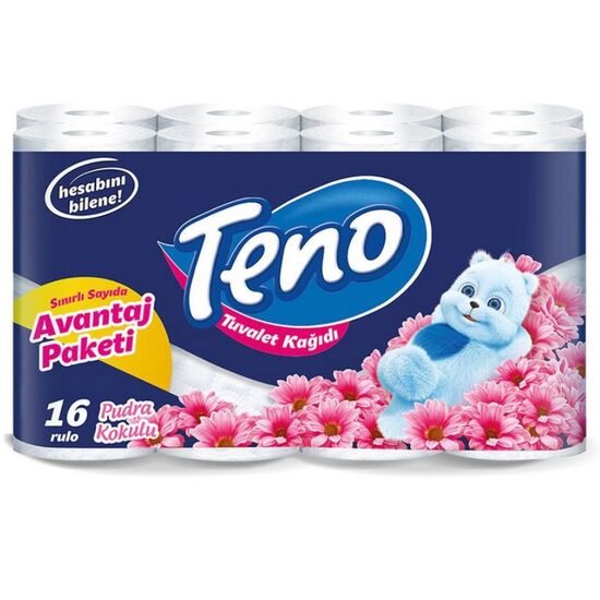Туалетная бумага TENO, 2 слоя, 16 рулонов