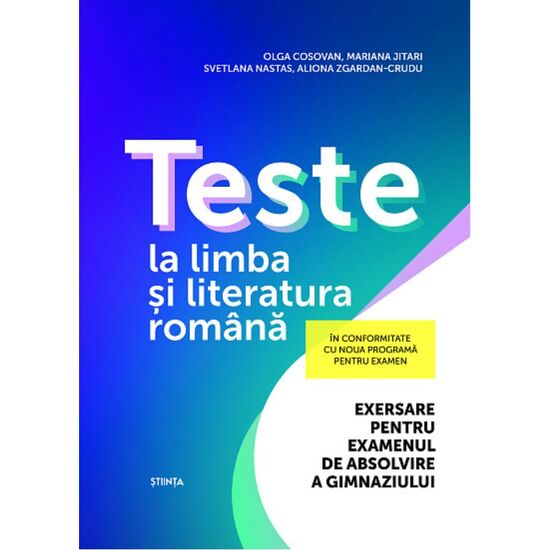 Teste la limba si literatura romana cl.9, Olga Cosovan, Mariana Jitari