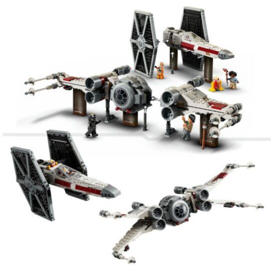 Конструктор LEGO Star Wars 75393 "Микс истребителей TIE и X-Wing", 1063 детали, изображение 7