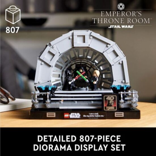 Constructor LEGO Star Wars 75352 "Diorama: Sala tronului imparatului", 807 piese, 12 image