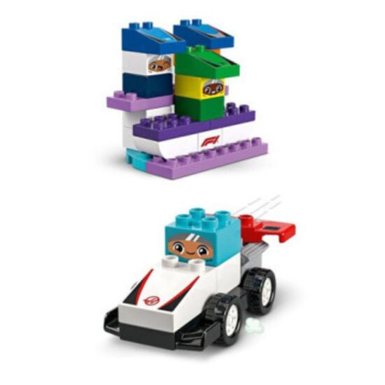 Конструктор  LEGO Duplo 10445 "Гоночные автомобили и водители команды F1", 70 деталей, изображение 4