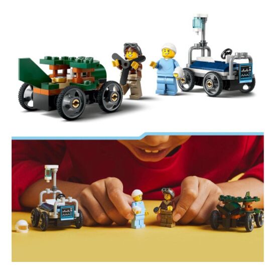 Конструктор LEGO City "Гоночные авто: Самолет против больничной койки", 70 дет., 60459, изображение 4