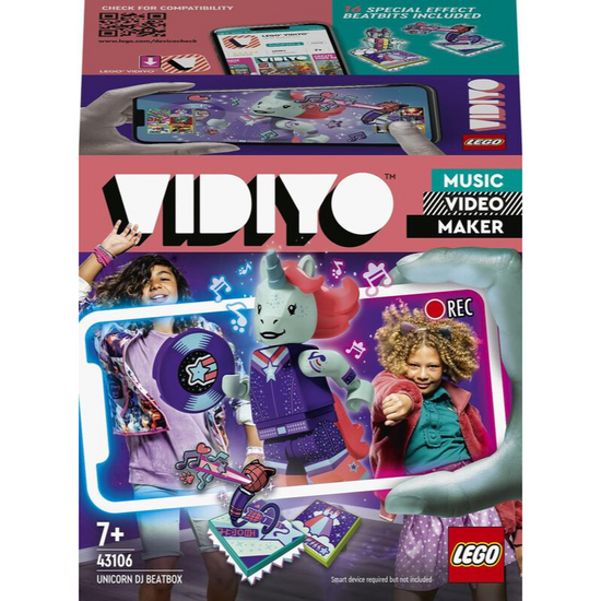 Конструктор LEGO Vidiyo "Битбокс Единорог ди-джей", 84 дет., 43106