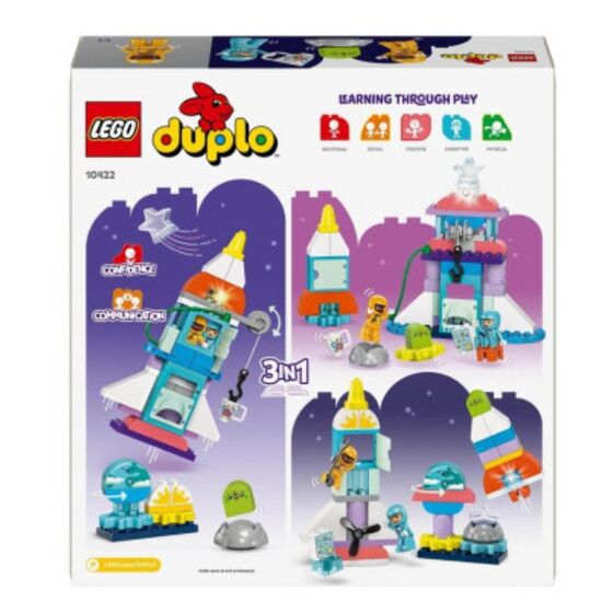 Constructor LEGO Duplo 10422 3 in 1 "Aventura navetei spatiale", 58 piese, 8 image