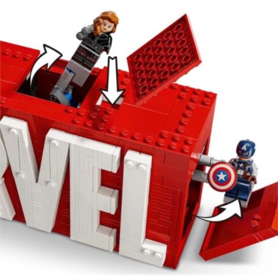 Конструктор LEGO Marvel 76313 "Логотип и минифигурки Marvel", 931 деталь, изображение 4