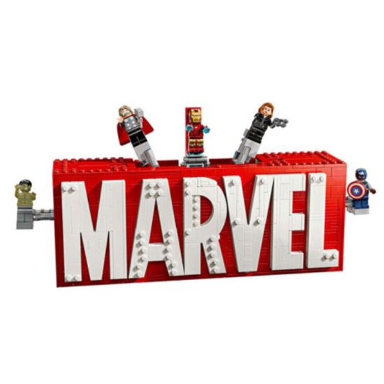 Конструктор LEGO Marvel 76313 "Логотип и минифигурки Marvel", 931 деталь, изображение 3