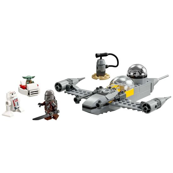 Constructor LEGO Star Wars „Starfighter-ul N-1 Mando și Grogu”, 92 piese, 75410, 3 image