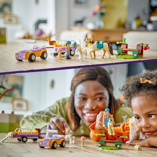 Constructor LEGO Friends „Remorcă pentru cai și ponei”, 105 piese, 42634, 4 image