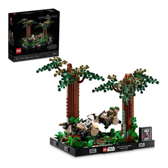 Конструктор Lego Star Wars 75353, Диорама: Погоня на Эндоре, 608 деталей, изображение 2