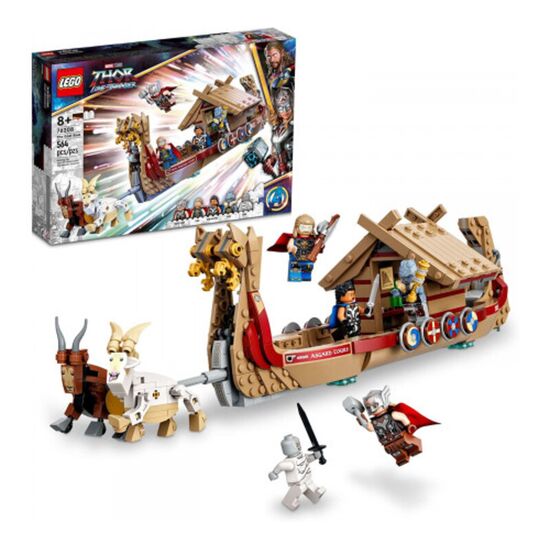 Constructor Lego Marvel 76208, Thor: Drakkarul caprei, 564 piese, 2 image