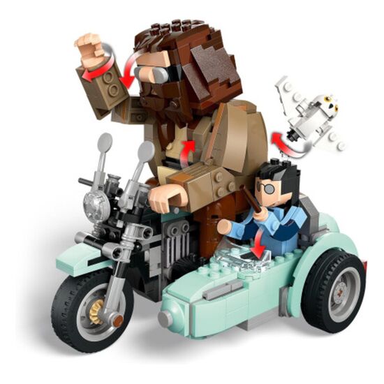 Constructor Lego Harry Potter 76443, Calatoria lui Hagrid si Harry pe motocicleta, 617 piese, 3 image