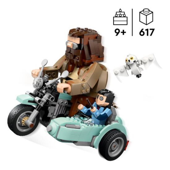 Constructor Lego Harry Potter 76443, Calatoria lui Hagrid si Harry pe motocicleta, 617 piese, 4 image