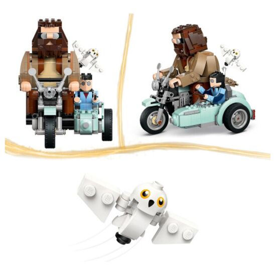 Constructor Lego Harry Potter 76443, Calatoria lui Hagrid si Harry pe motocicleta, 617 piese, 5 image