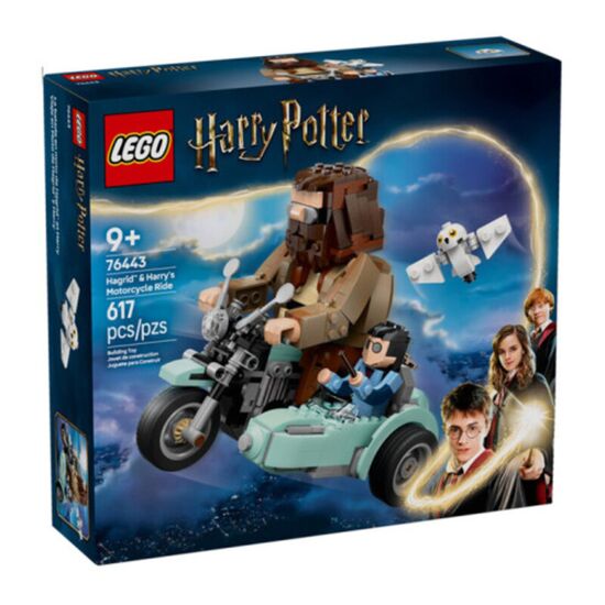Constructor Lego Harry Potter 76443, Calatoria lui Hagrid si Harry pe motocicleta, 617 piese