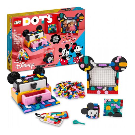 Constructor Lego Dots 41964, Cutia Mickey Minnie Mouse „Inapoi la scoala”, 669 piese, 2 image