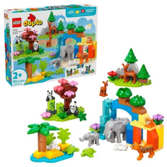 Constructor LEGO Duplo 10446 "Familia animalelor salbatice: 3 in 1", 92 piese, 2 image