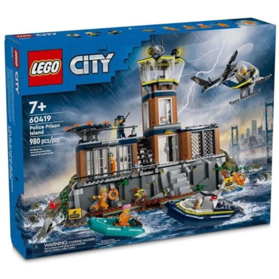 Constructor LEGO City 60419 „Insula inchisoare”, 980 piese