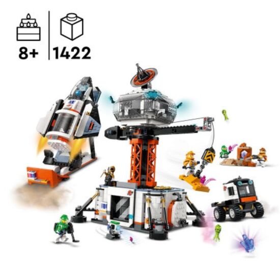 Конструктор LEGO City 60434 "Космическая база и ракетная платформа", 1422 детали, изображение 3