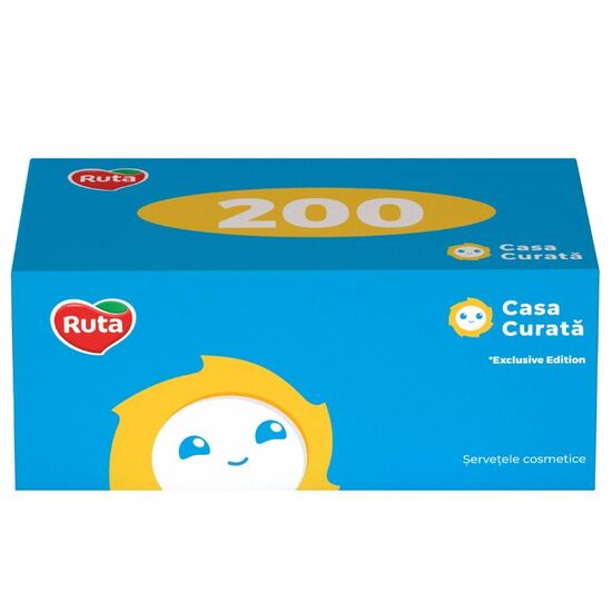 Салфетки косметические РУТА Casa Curata, 2 слоя, белые, 200 шт, изображение 2