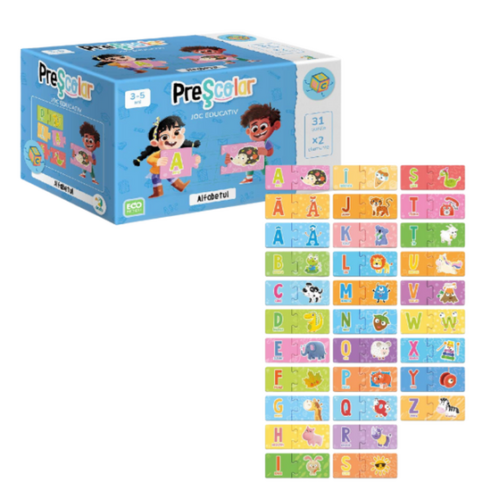 Обучающая игра DODO Алфавит, 31х2 элементов, (рум)