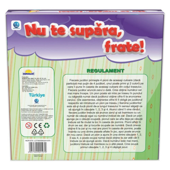 Настольная игра NORIEL "Не сердись, брат!”, (рум.), изображение 4