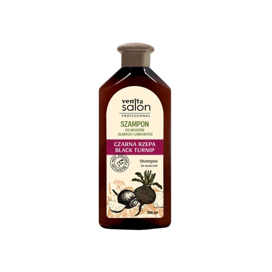 Șampon pentru păr subțire VENITA Salon Professional, extract de ridiche neagră, 500 ml