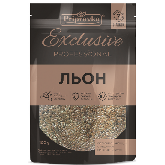 Семена льна PRIPRAVKA Exclusive Professional, 100 г