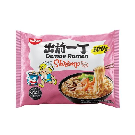 Ramen Nissin Demae cu creveți, 100 г