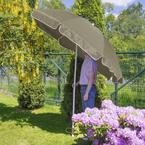 Umbrelă de grădină/plajă JUMI, 240 cm, Bej, OM-281851, 4 image