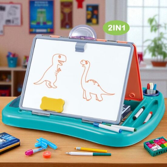 Set de desen 2 in 1, albastru