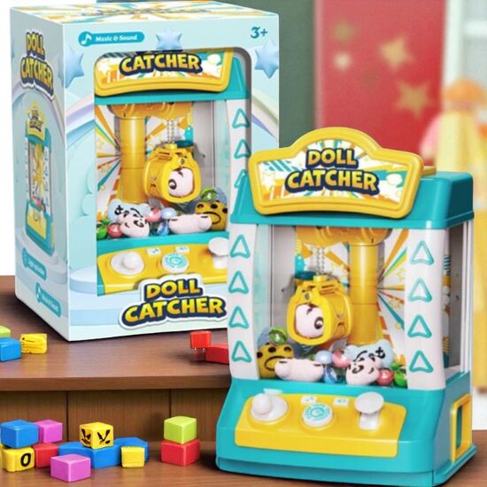 Automat de joaca pentru copii "Prinde premiul", albastru