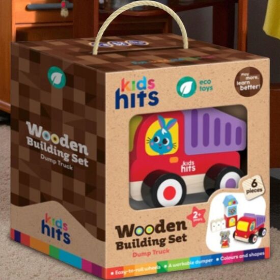 Деревянный набор конструктор KIDS HITS Dump truck, KH20/016