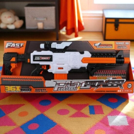 Игрушечный бластер электрический FAST PIONEER BIG513, 36 снарядов