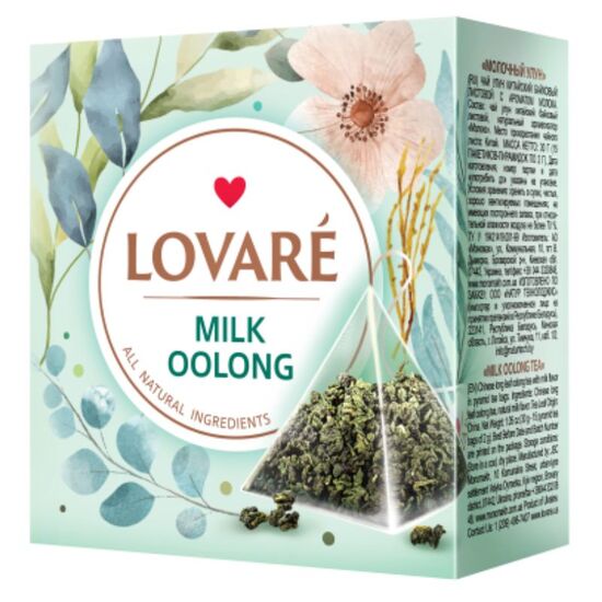 Чай LOVARE Milk Oolong, 15 пирамидок