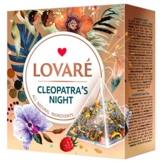 Чай LOVARE Cleopatra's Night, 15 пирамидок