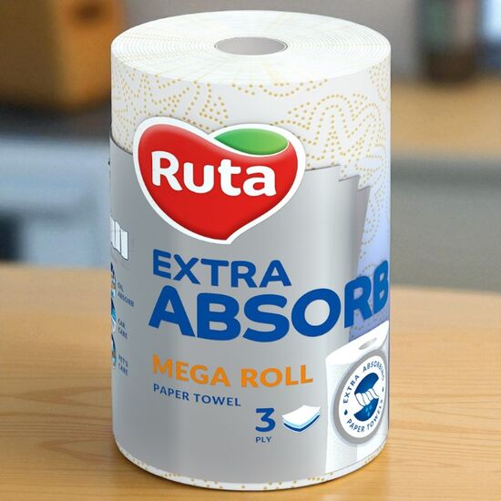Бумажные полотенца RUTA Selecta Mega Roll 3 слоя 1 рулон