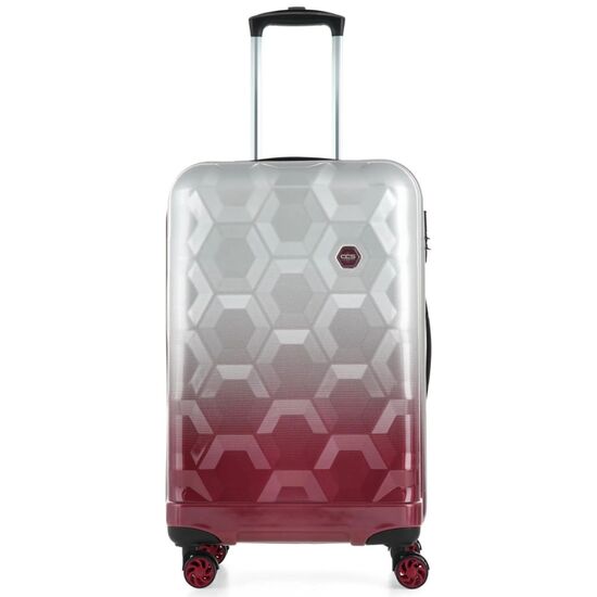Чемодан CCS 5226, M, Grey/Burgundy