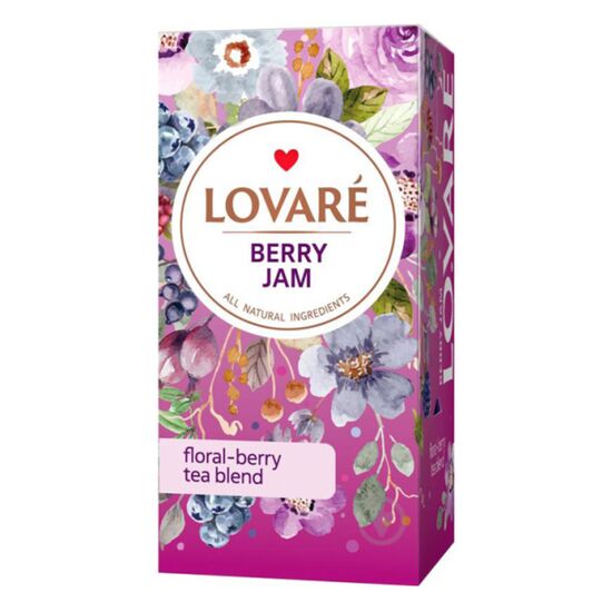 Ceai LOVARE Berry Jam, 24 plicuri