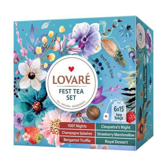 Чай LOVARE Set FEST TEA, 90 пакетов