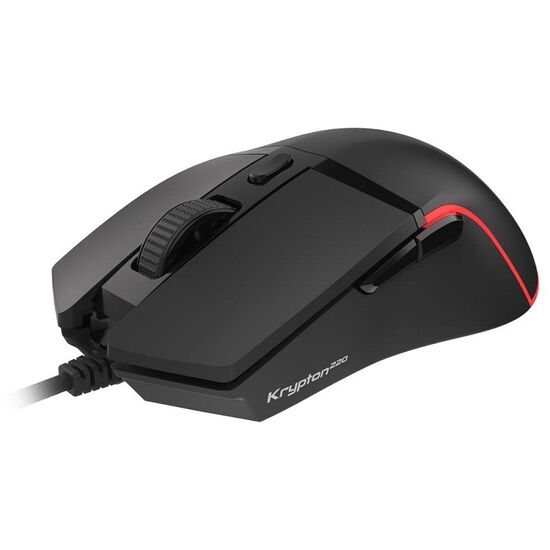 Mouse de gaming GENESIS Krypton 220, 6400 DPI, Iluminare RGB, cu software, Negru, 2 image