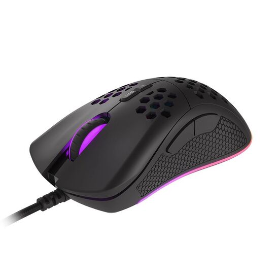 Mouse de gaming GENESIS Krypton 555, 8000 DPI, Iluminare RGB, cu software, Negru, 3 image
