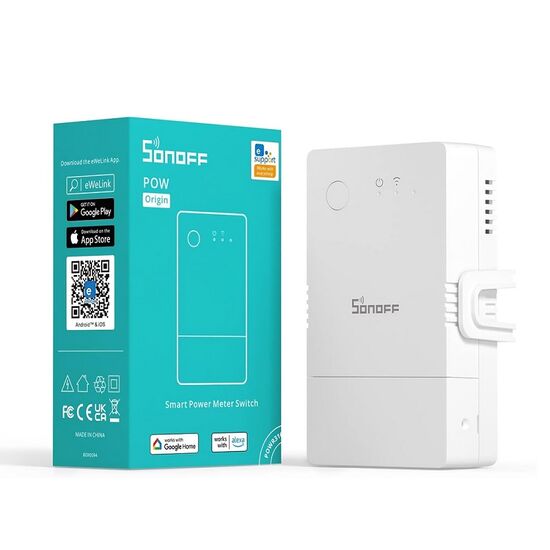 Умный измеритель мощности Wi-Fi SONOFF POW Origin POWR316, 16A, изображение 3