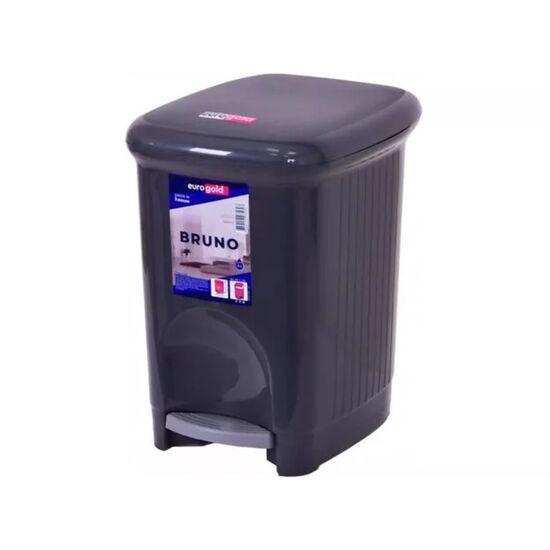 Cos gunoi plastic Eurogold Bruno 5.0 l, cu pedala, black