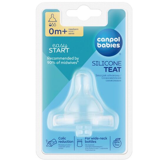 Tetina anti-colici CANPOL EasyStar 21/719, silicon mini, 0-3 luni
