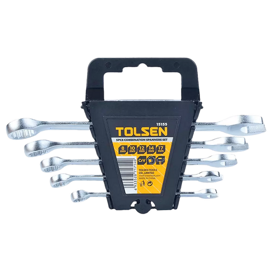 Set de 5 chei combinate TOLSEN, 8–17 mm